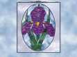Iris Suncatcher Stained-glass